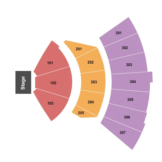 ENDSTAGE Seating Map Seating Chart