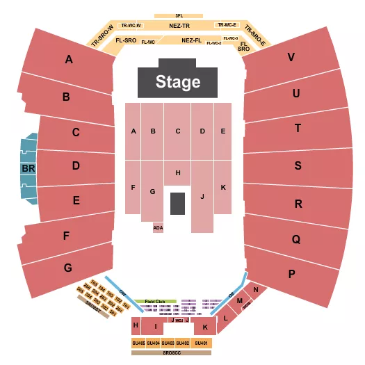 EAGLES Seating Map Seating Chart