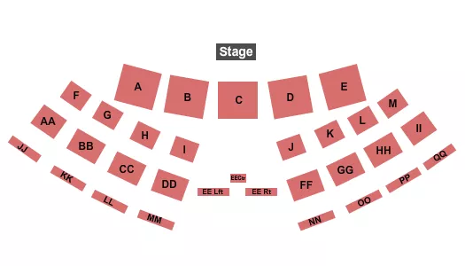 END STAGE Seating Map Seating Chart