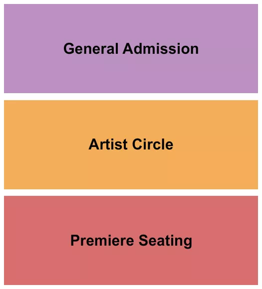 PREMIERE ARTIST CIRCLE GA Seating Map Seating Chart
