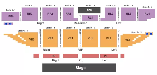 7 CLANS FIRST COUNCIL CASINO HOTEL ENDSTAGE 2 Seating Map Seating Chart