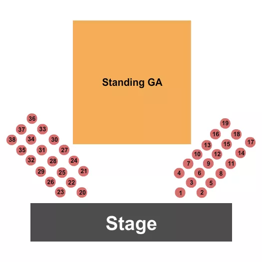 GA TABLES Seating Map Seating Chart