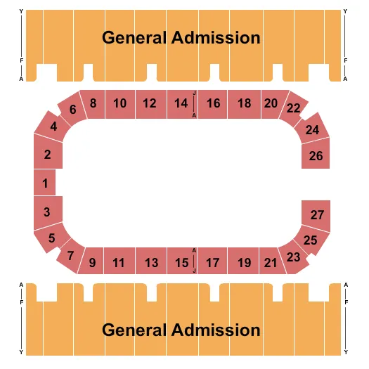 RODEO 2 Seating Map Seating Chart