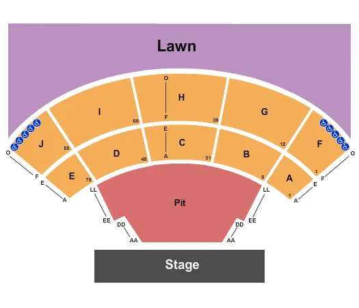 ENDSTAGE 3 Seating Map Seating Chart