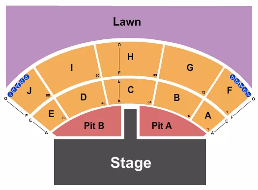 ENDSTAGE PIT AB Seating Map Seating Chart