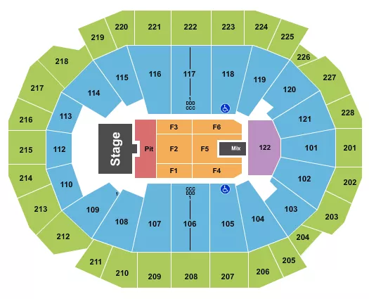 ALAN JACKSON Seating Map Seating Chart