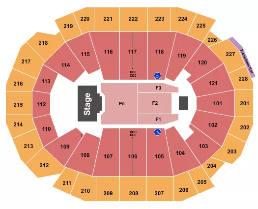 BILLY STRINGS Seating Map Seating Chart