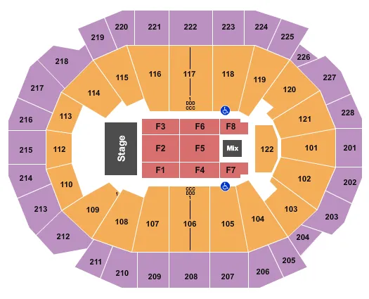 ENDSTAGE 3 Seating Map Seating Chart