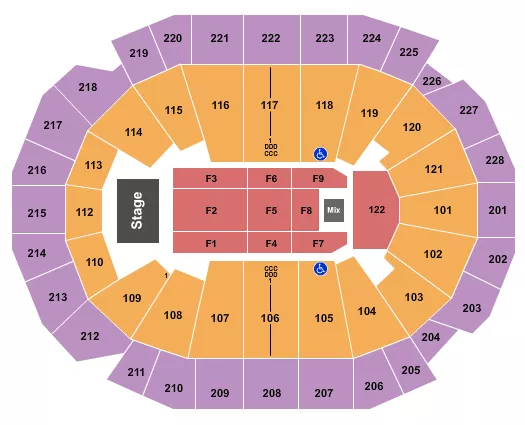 ENDSTAGE 5 Seating Map Seating Chart