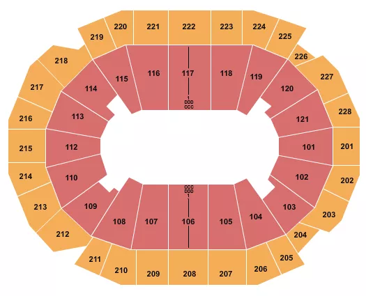 MONSTER JAM Seating Map Seating Chart