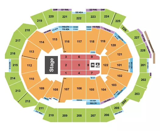 PENTATONIX 2 Seating Map Seating Chart