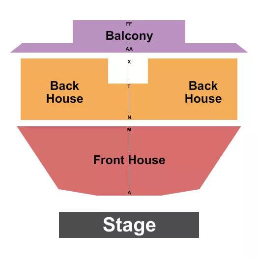 ENDSTAGE 2 Seating Map Seating Chart