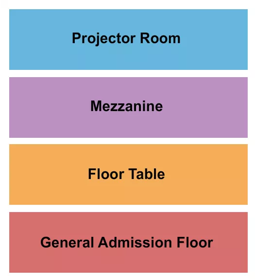 GA TABLE MEZZ PROJ Seating Map Seating Chart