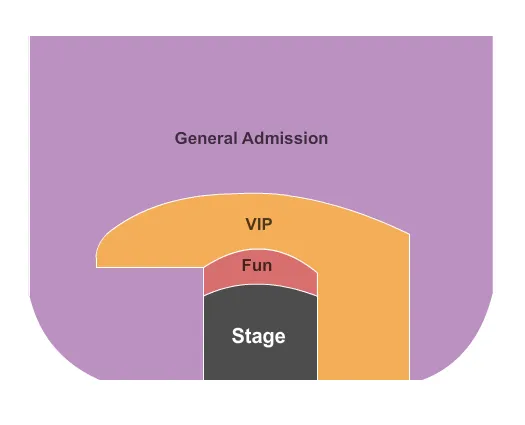 BUGSYS CABARET AT FLAMINGO HOTEL ENDSTAGE Seating Map Seating Chart