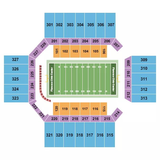 FOOTBALL Seating Map Seating Chart