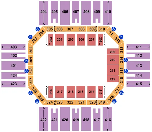RODEO Seating Map Seating Chart