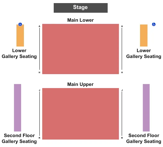 END STAGE Seating Map Seating Chart