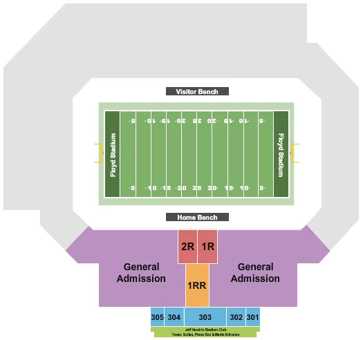 CONTEST OF CHAMPIONS Seating Map Seating Chart