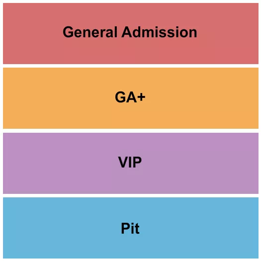 FLUSHING MEADOWS CORONA PARK GA GA VIP PIT Seating Map Seating Chart