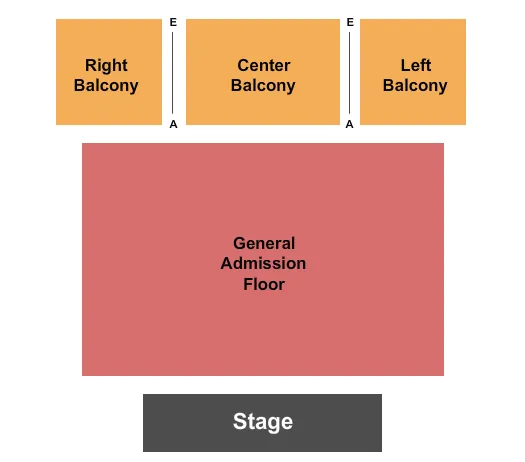 ENDSTAGE GA FLOOR 2 Seating Map Seating Chart