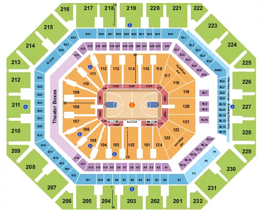 BASKETBALL 2 Seating Map Seating Chart