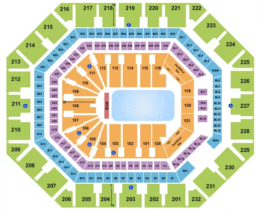 CIRQUE CRYSTAL Seating Map Seating Chart