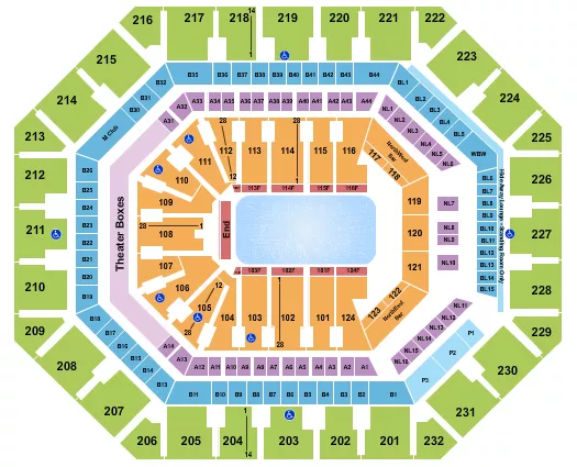 DISNEY ON ICE 2 Seating Map Seating Chart
