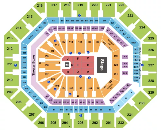 ENDSTAGE 3 Seating Map Seating Chart