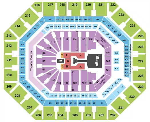 JONAS BROTHERS Seating Map Seating Chart