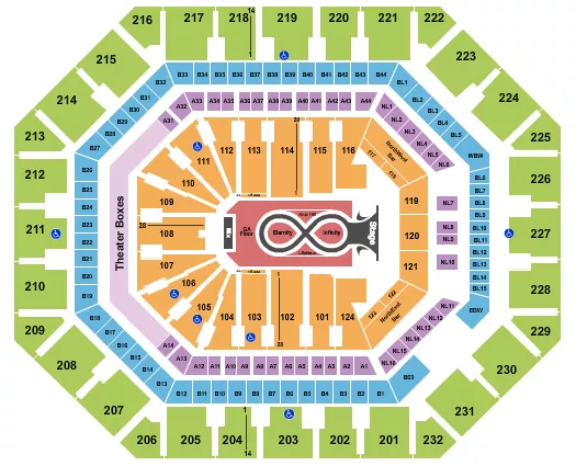 KATY PERRY Seating Map Seating Chart