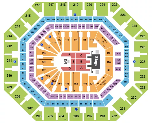 MANA Seating Map Seating Chart