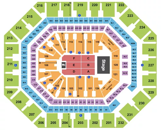 MARC ANTHONY Seating Map Seating Chart