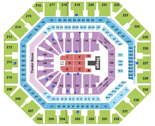MAVERICK CITY MUSIC Seating Map Seating Chart
