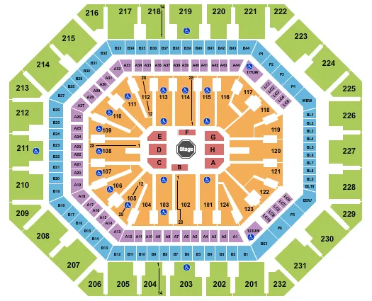 UFC Seating Map Seating Chart