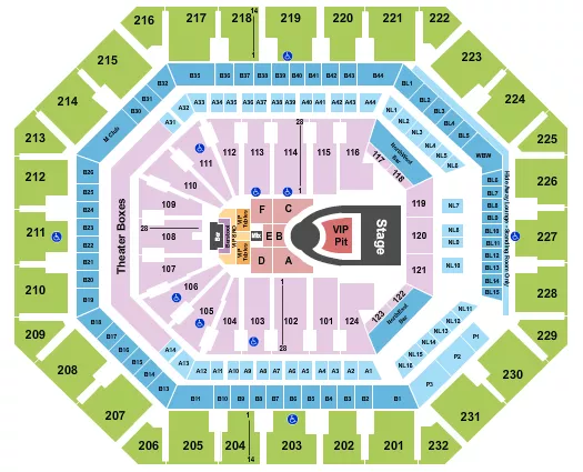 USHER 2 Seating Map Seating Chart