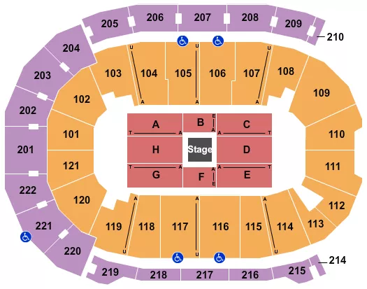 FORD CENTER IN CENTER STAGE Seating Map Seating Chart