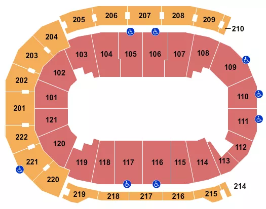 FORD CENTER IN MONSTER JAM 1 Seating Map Seating Chart