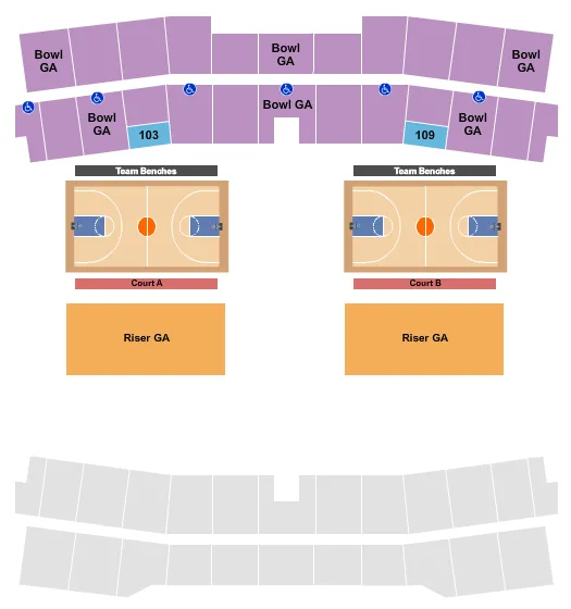 BASKETBALL CONF USA Seating Map Seating Chart