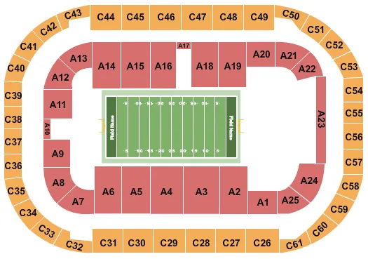 FOOTBALL 2 Seating Map Seating Chart
