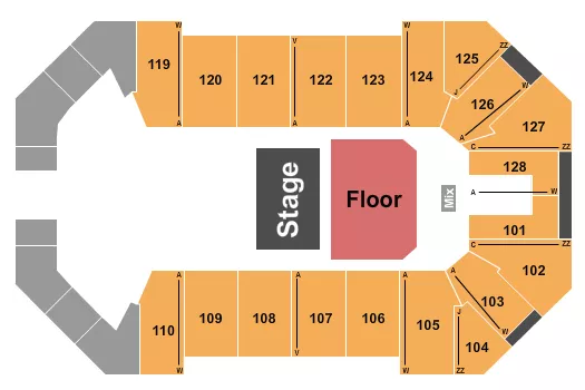 HALF HOUSE FLOOR 2 Seating Map Seating Chart