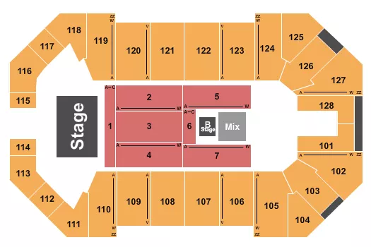 THIRD DAY Seating Map Seating Chart
