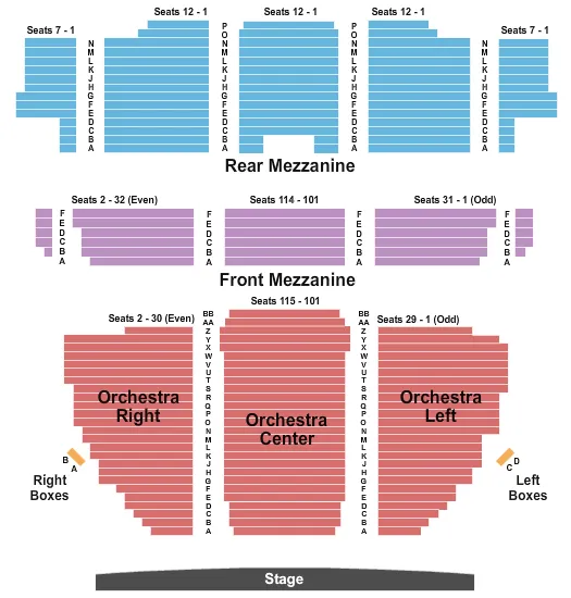 ENDSTAGE 1 Seating Map Seating Chart