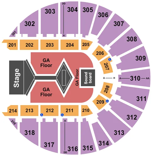 BTS BANGTAN BOYS Seating Map Seating Chart