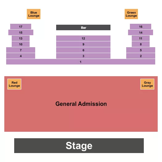 FOX THEATRE HAYS ENDSTAGE GA 2 Seating Map Seating Chart