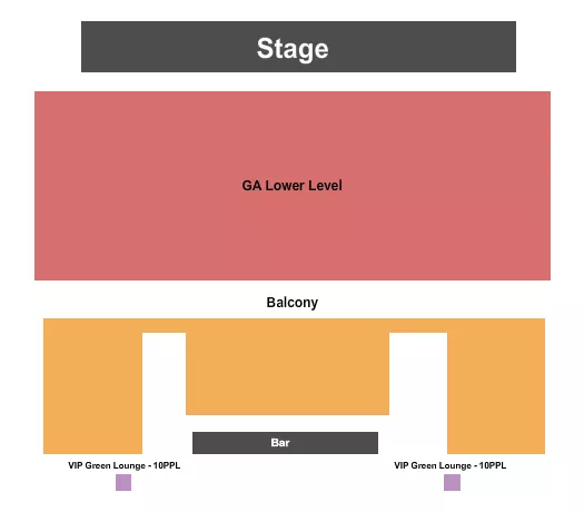 FOX THEATRE HAYS ENDSTAGE GA Seating Map Seating Chart