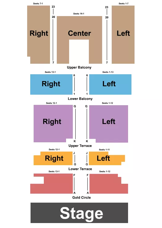 FOX THEATER SALINAS BASEBALL Seating Map Seating Chart