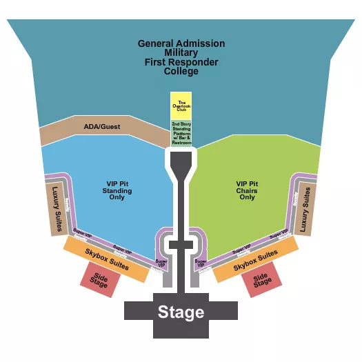 GULF COAST JAM Seating Map Seating Chart