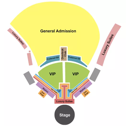 KICKOFF JAM Seating Map Seating Chart