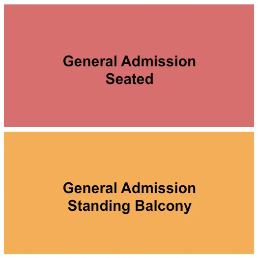 GA SEATED STANDING Seating Map Seating Chart