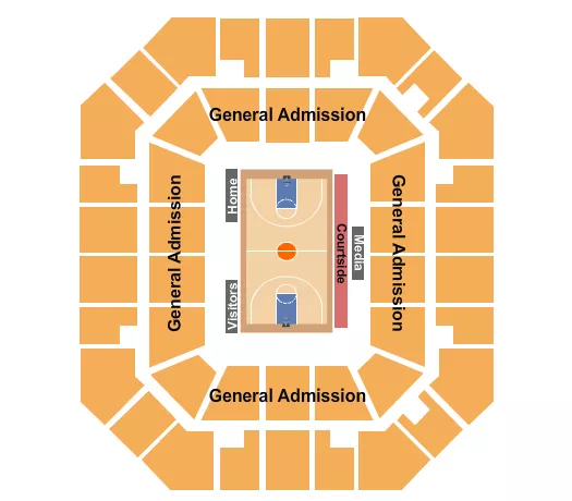 FREEDOM HALL CIVIC CENTER TN BASKETBALL BIG SOUTH Seating Map Seating Chart